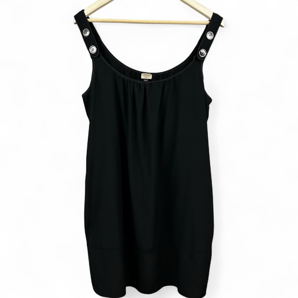 Aritzia Wilfred 100% Silk Black Dress Pockets Size Large